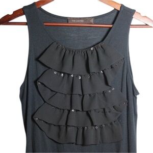 The Limited Black‎ Ruffle Tank Top Small